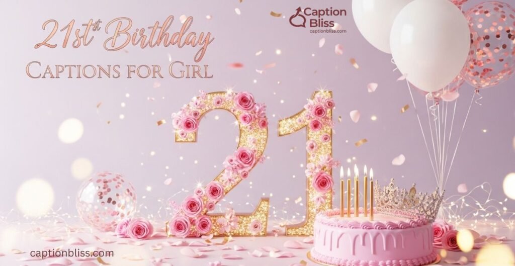 21st Birthday Captions for Girl