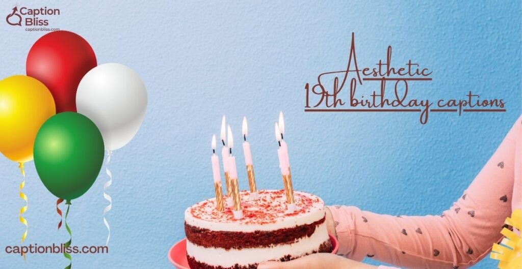 Aesthetic 19th birthday captions