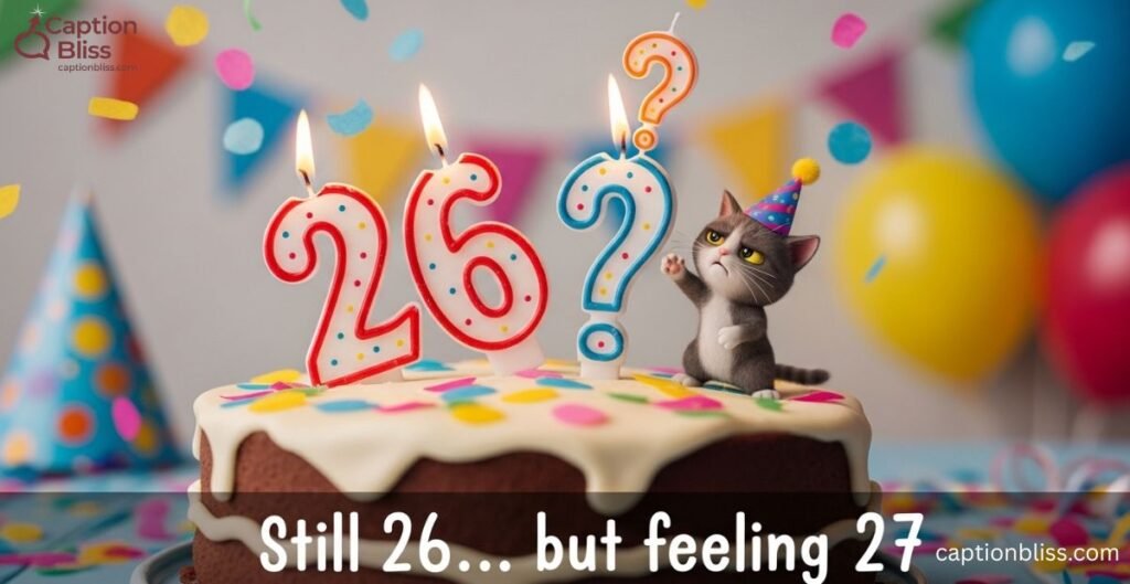 Funny 26th Birthday Captions