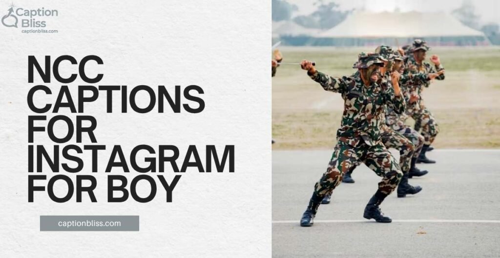 NCC Captions for Instagram for Boy