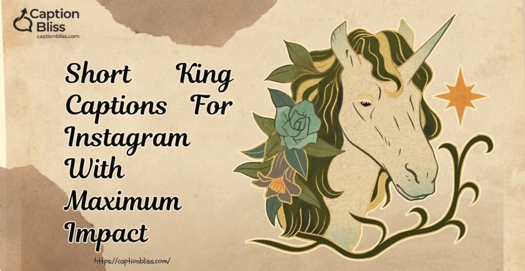 Short King Captions For Instagram With Maximum Impact