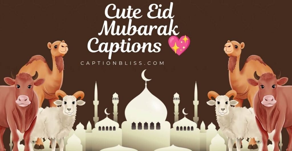 Cute Eid Mubarak Captions 💖
