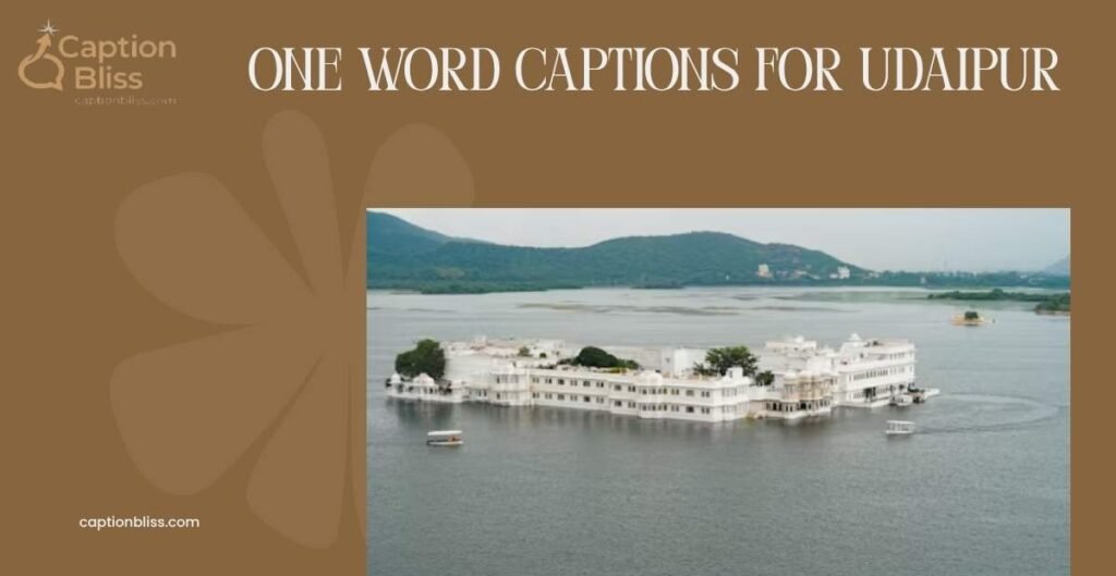 One Word Captions For Udaipur