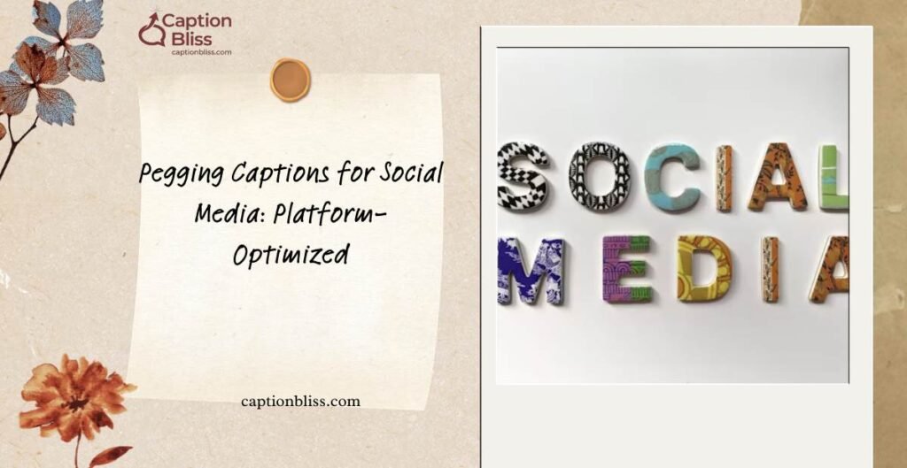 Pegging Captions for Social Media Platform-Optimized