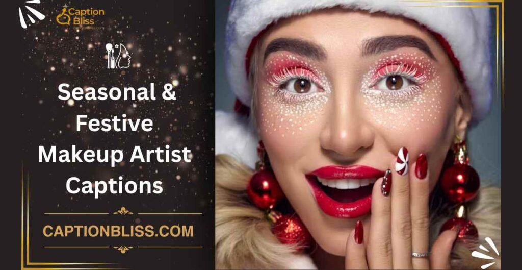 Seasonal & Festive Makeup Artist Captions