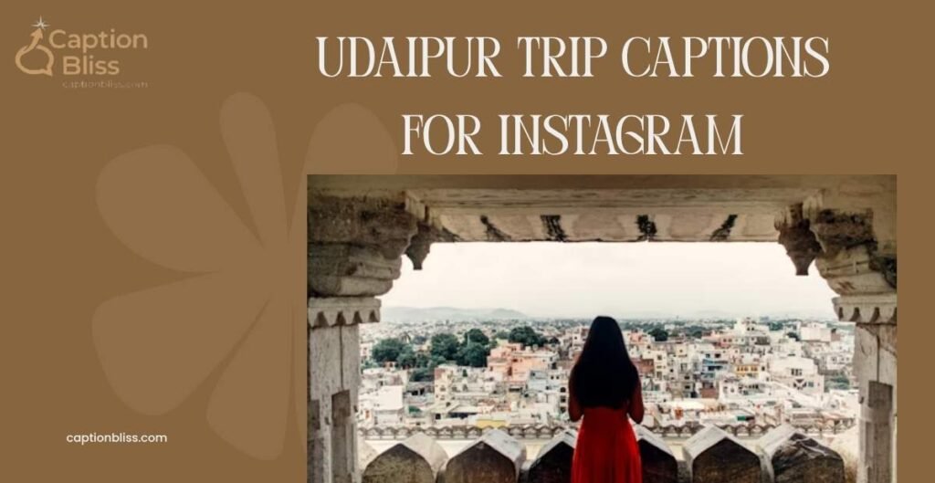 Udaipur Trip Captions For Instagram