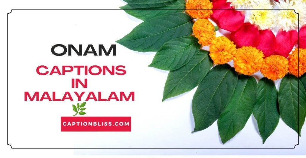 Onam Captions in Malayalam 🌿