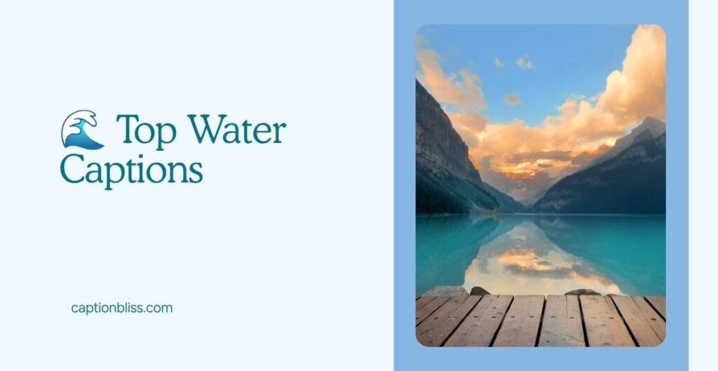 🌊 Top Water Captions