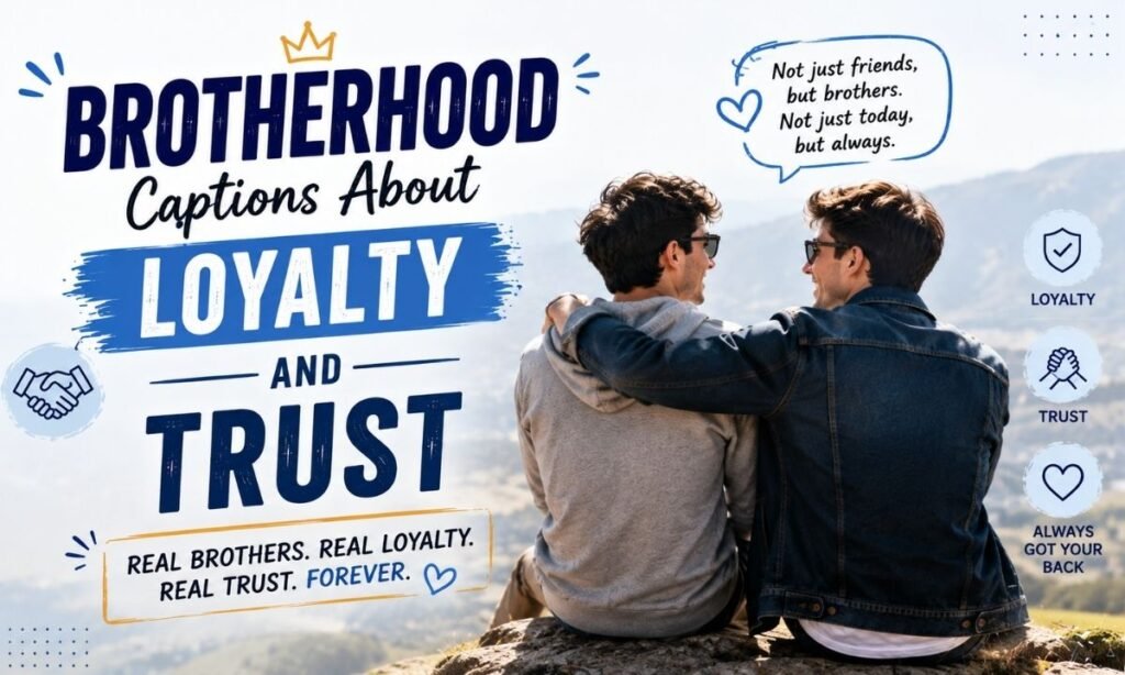 Brotherhood Captions About Loyalty and Trust
