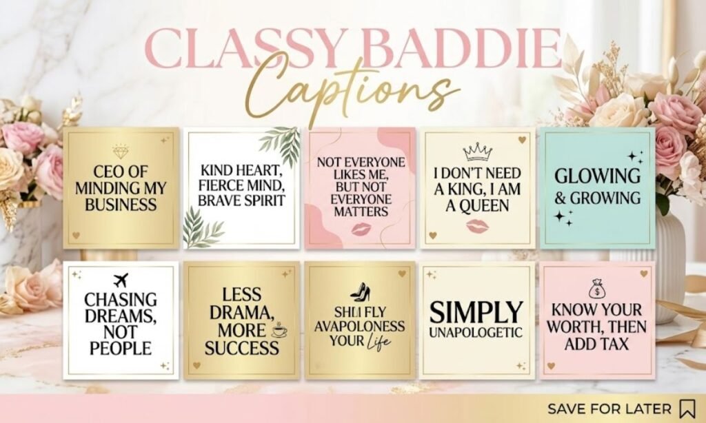 Classy Baddie Captions for Instagram