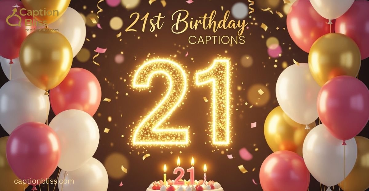 21st Birthday Captions 75 Powerful, Fun & Emotional Lines