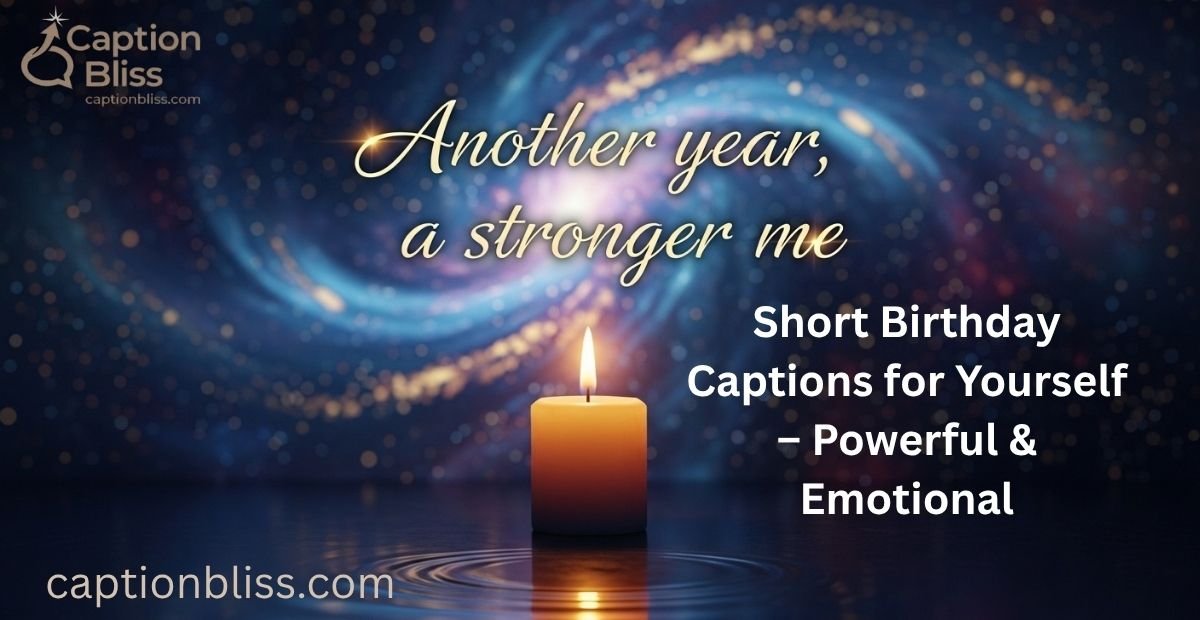 Short Birthday Captions for Yourself – Powerful & Emotional