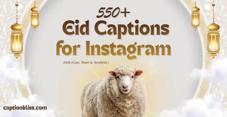 550+ Eid Captions for Instagram 2026 (Cute, Short & Aesthetic)