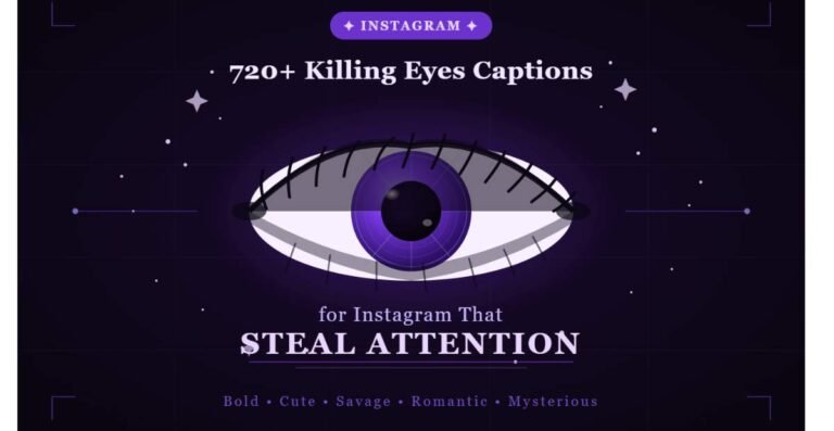 720+ Killing Eyes Captions for Instagram That Steal Attention