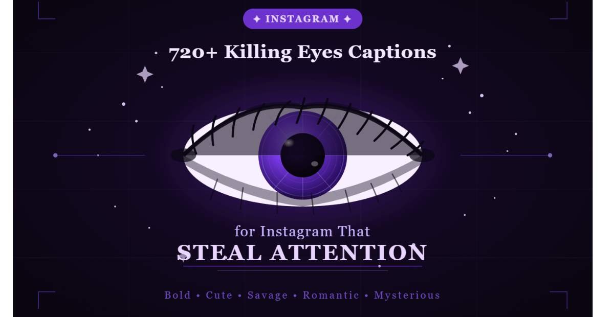 720+ Killing Eyes Captions for Instagram That Steal Attention
